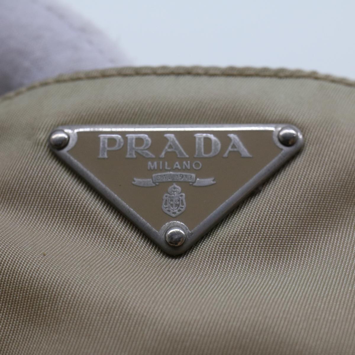 PRADA Tote Bag Nylon Beige  yb174