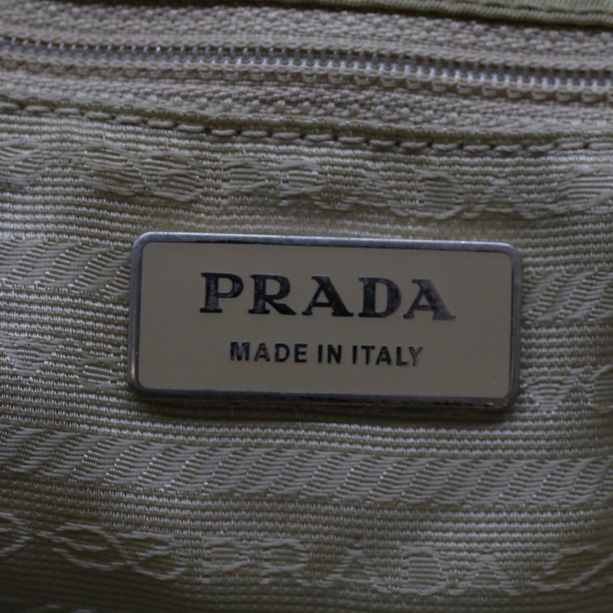 PRADA Tote Bag Nylon Beige  yb174