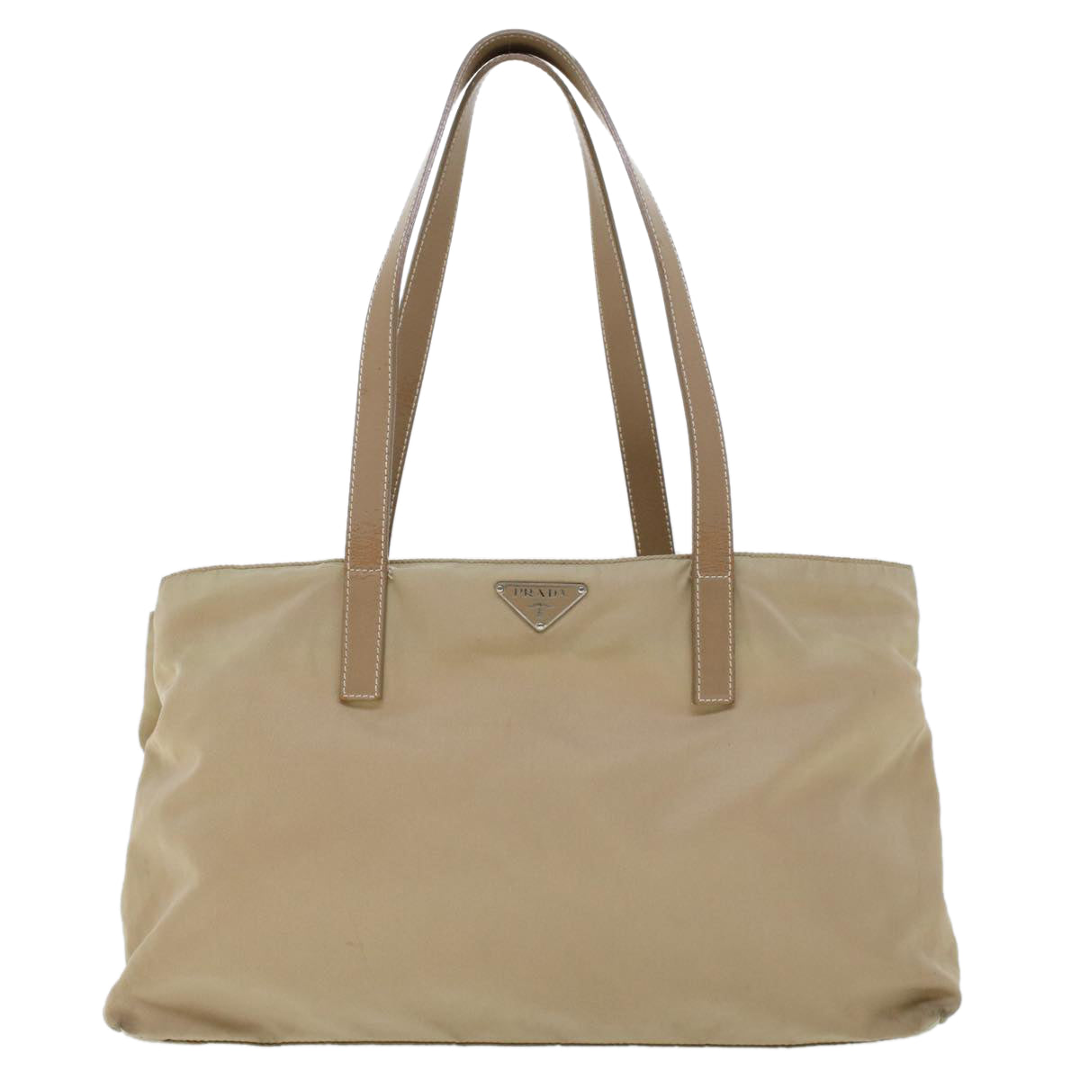 PRADA Tote Bag Nylon Beige  yb174