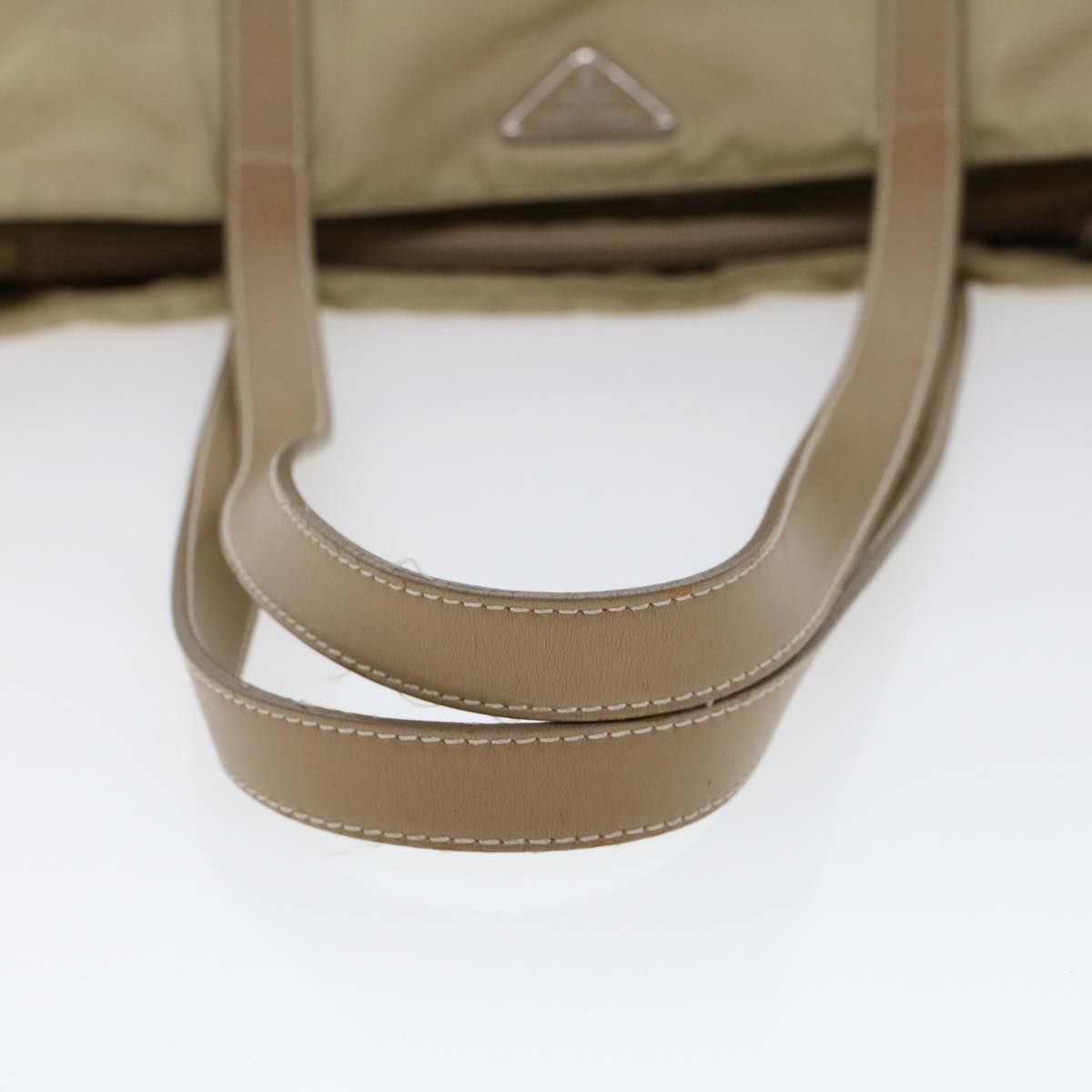 PRADA Tote Bag Nylon Beige  yb174