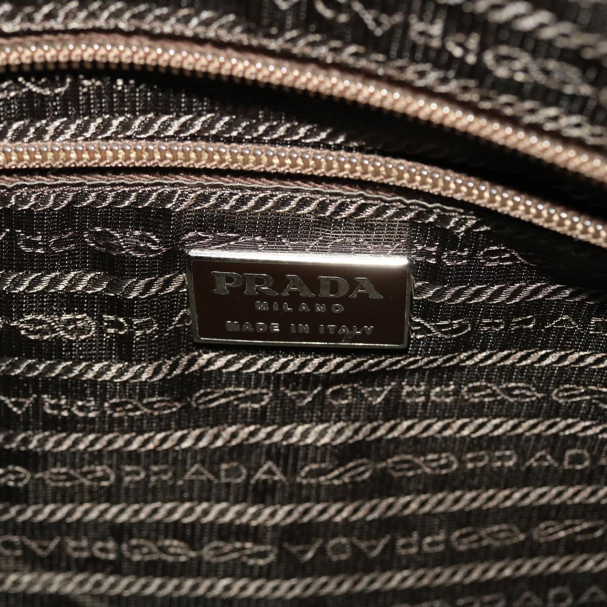 PRADA Tote Bag Velor Brown  yb201