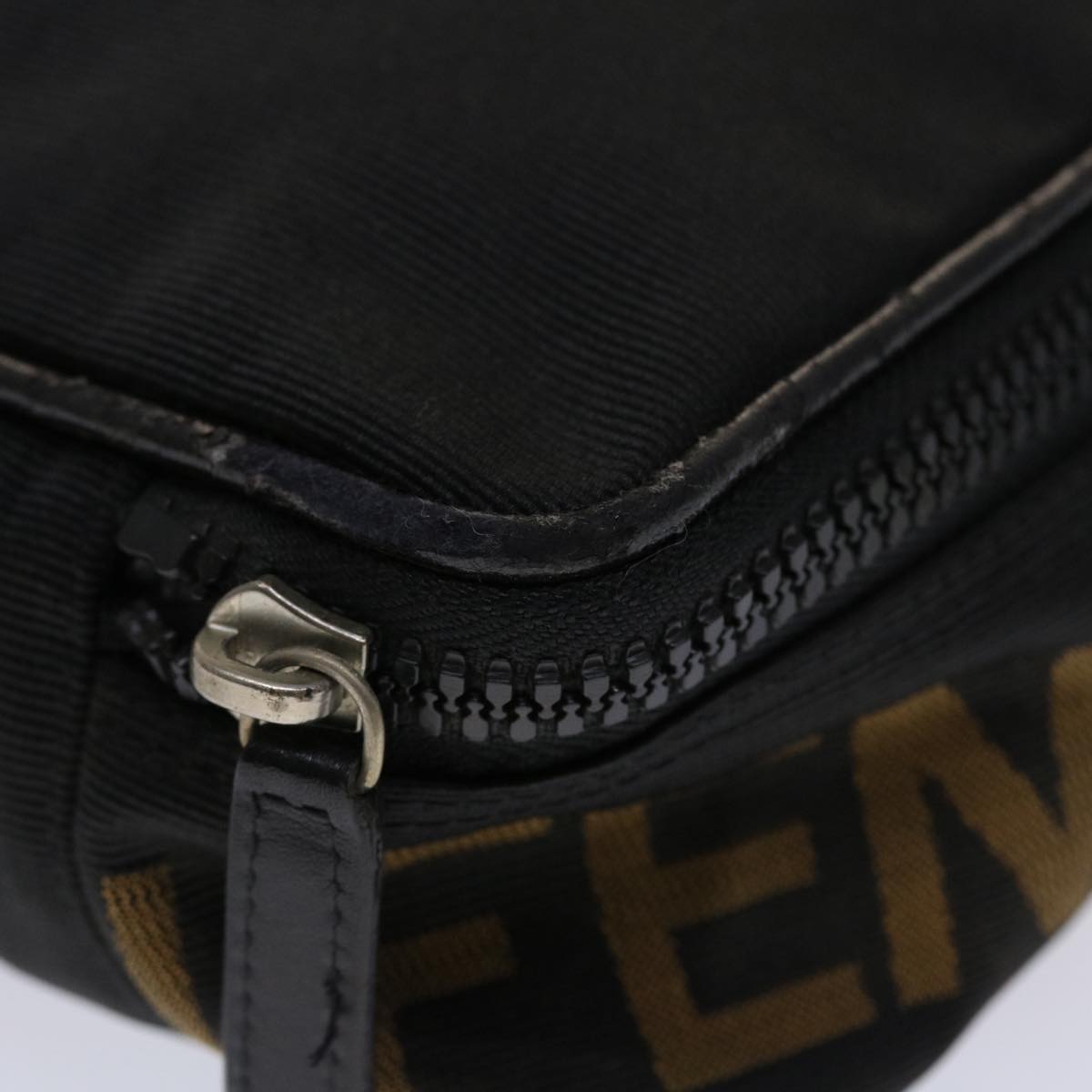 FENDI Hand Bag Nylon Black  yb205