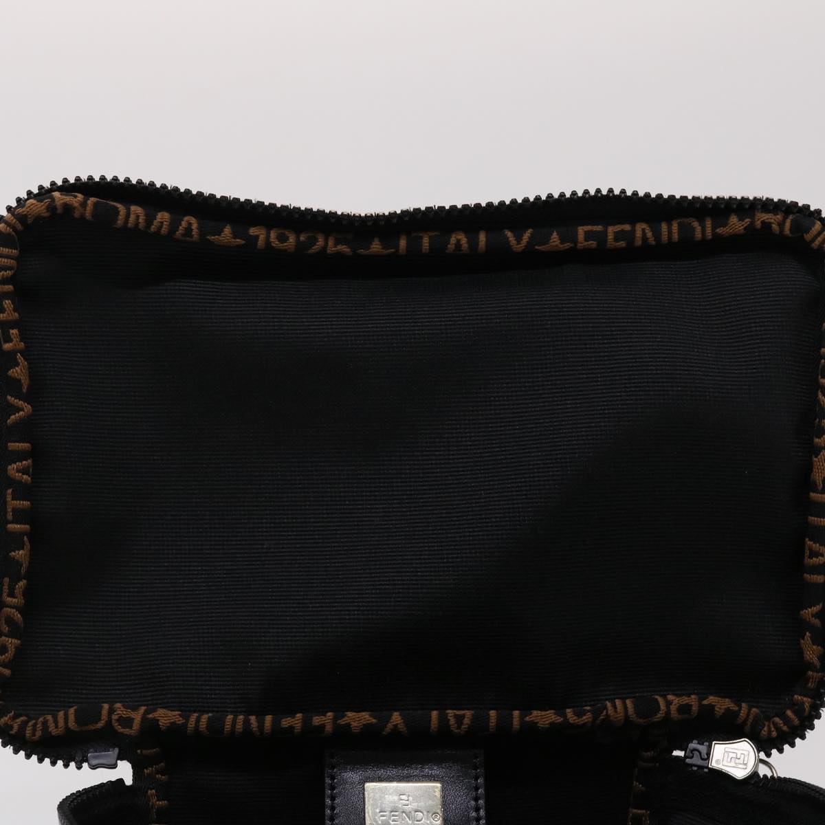 FENDI Hand Bag Nylon Black  yb205