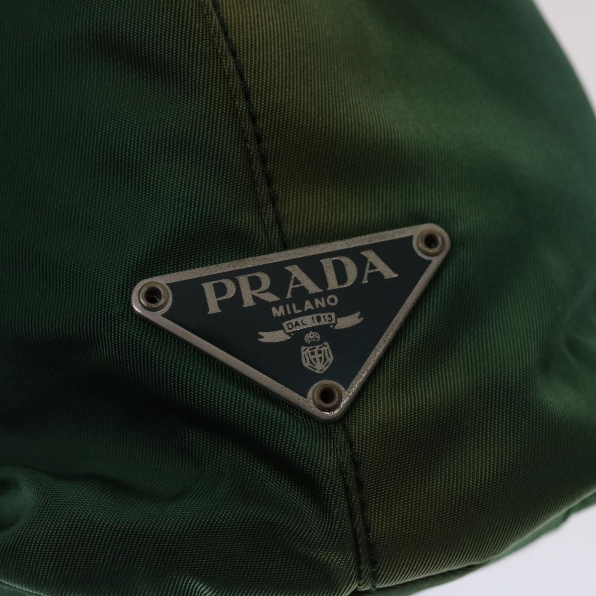 PRADA Hand Bag Nylon Green  yb268