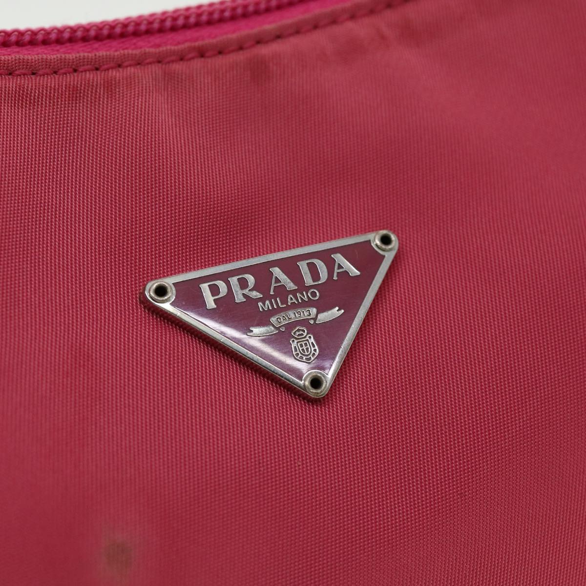 PRADA Hand Bag Nylon Pink  yk4885