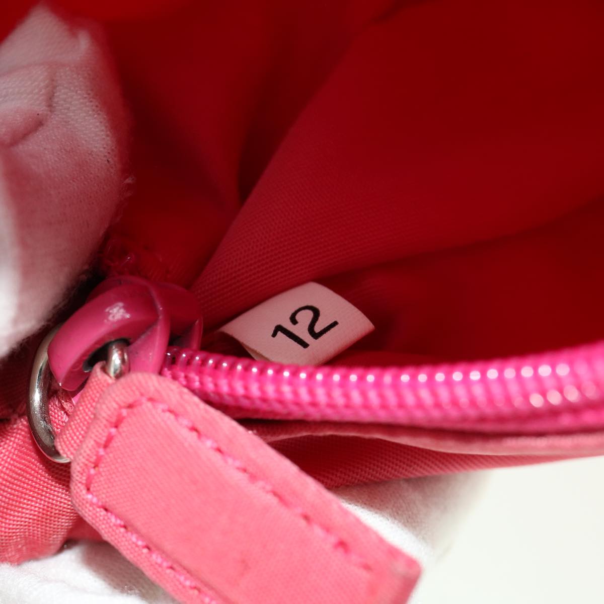 PRADA Hand Bag Nylon Pink  yk4885