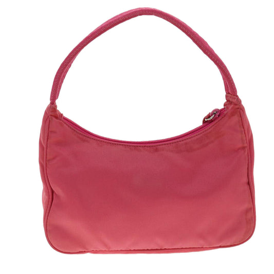 PRADA Hand Bag Nylon Pink  yk4885