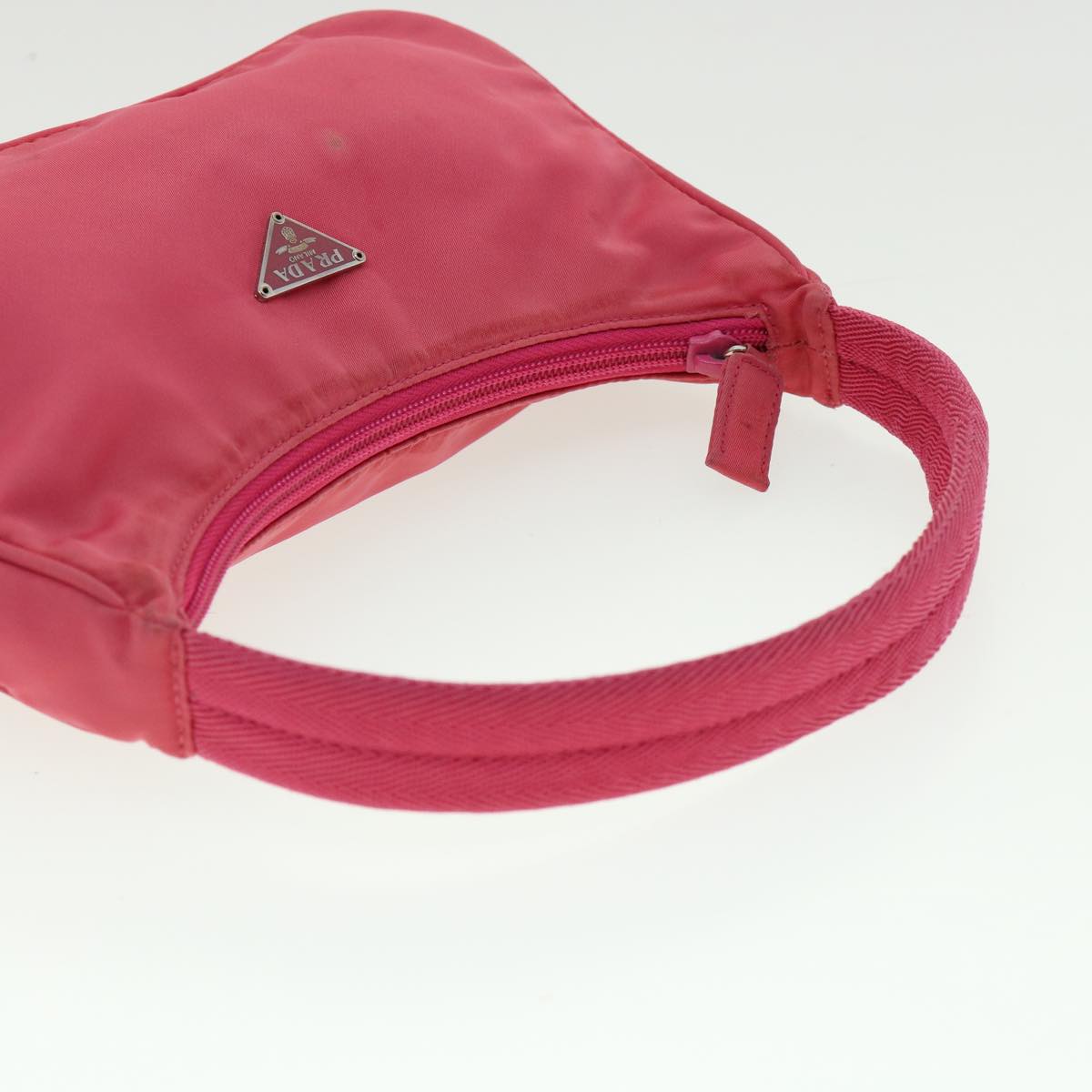 PRADA Hand Bag Nylon Pink  yk4885