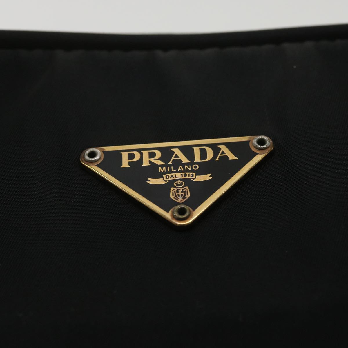 PRADA Semi-Shoulder Shoulder Bag Nylon Black BR0140  yk5703