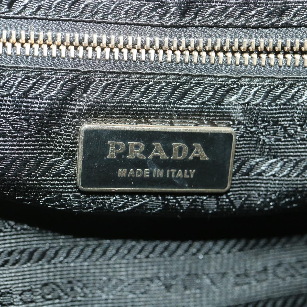 PRADA Semi-Shoulder Shoulder Bag Nylon Black BR0140  yk5703