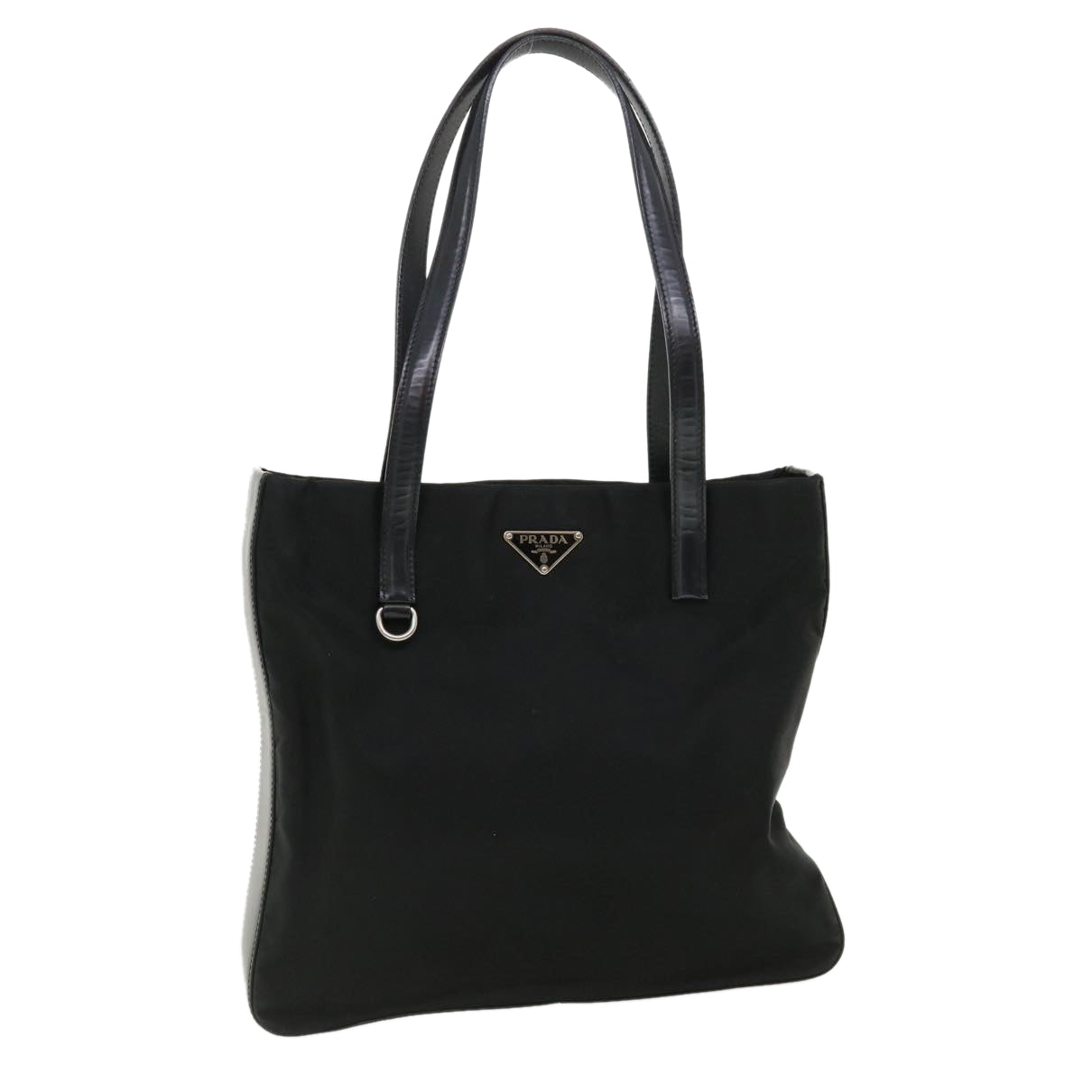 PRADA Tote Bag Nylon Black  yk5747