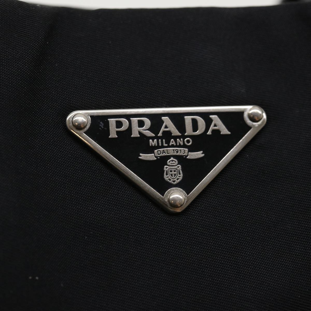 PRADA Tote Bag Nylon Black  yk5747