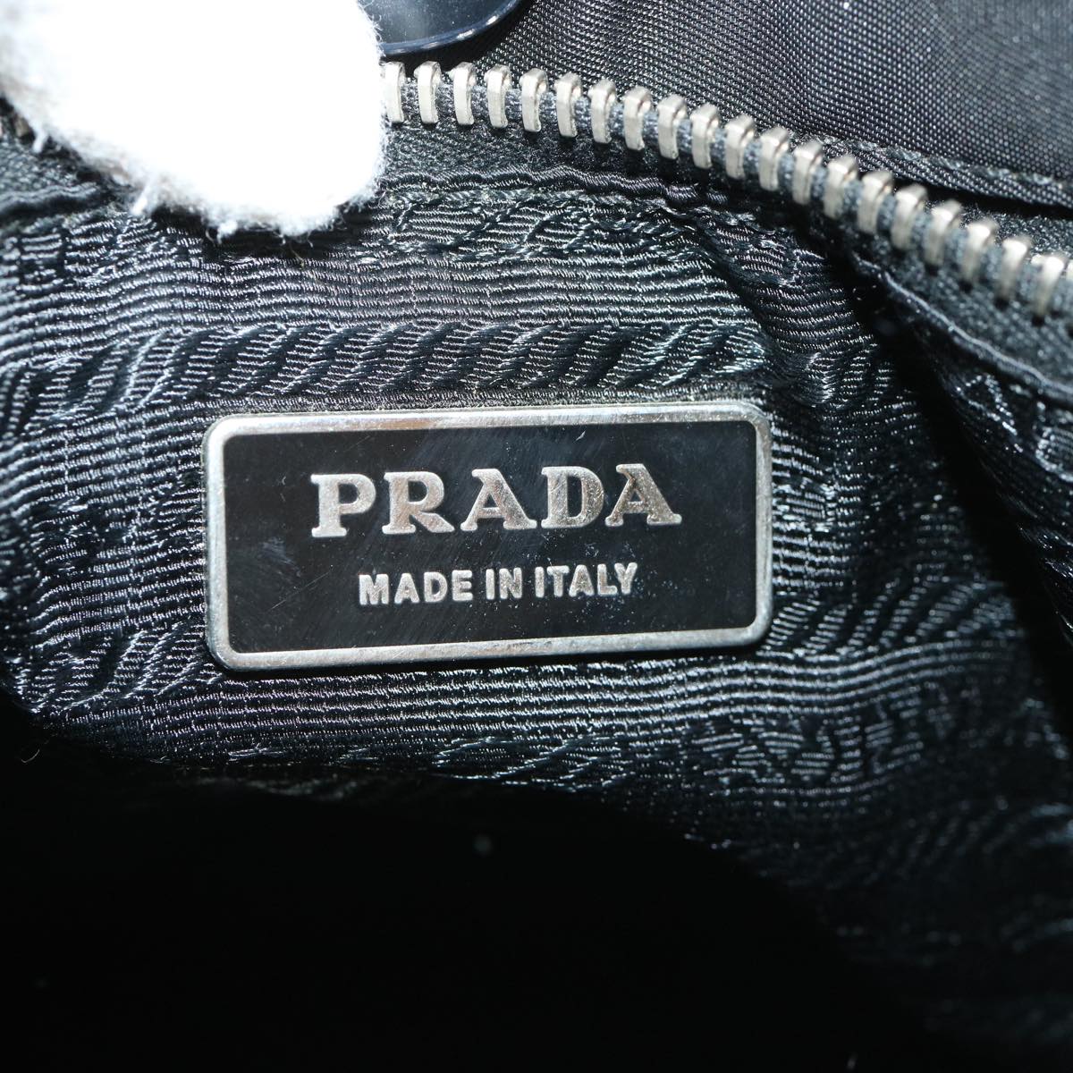 PRADA Tote Bag Nylon Black  yk5747