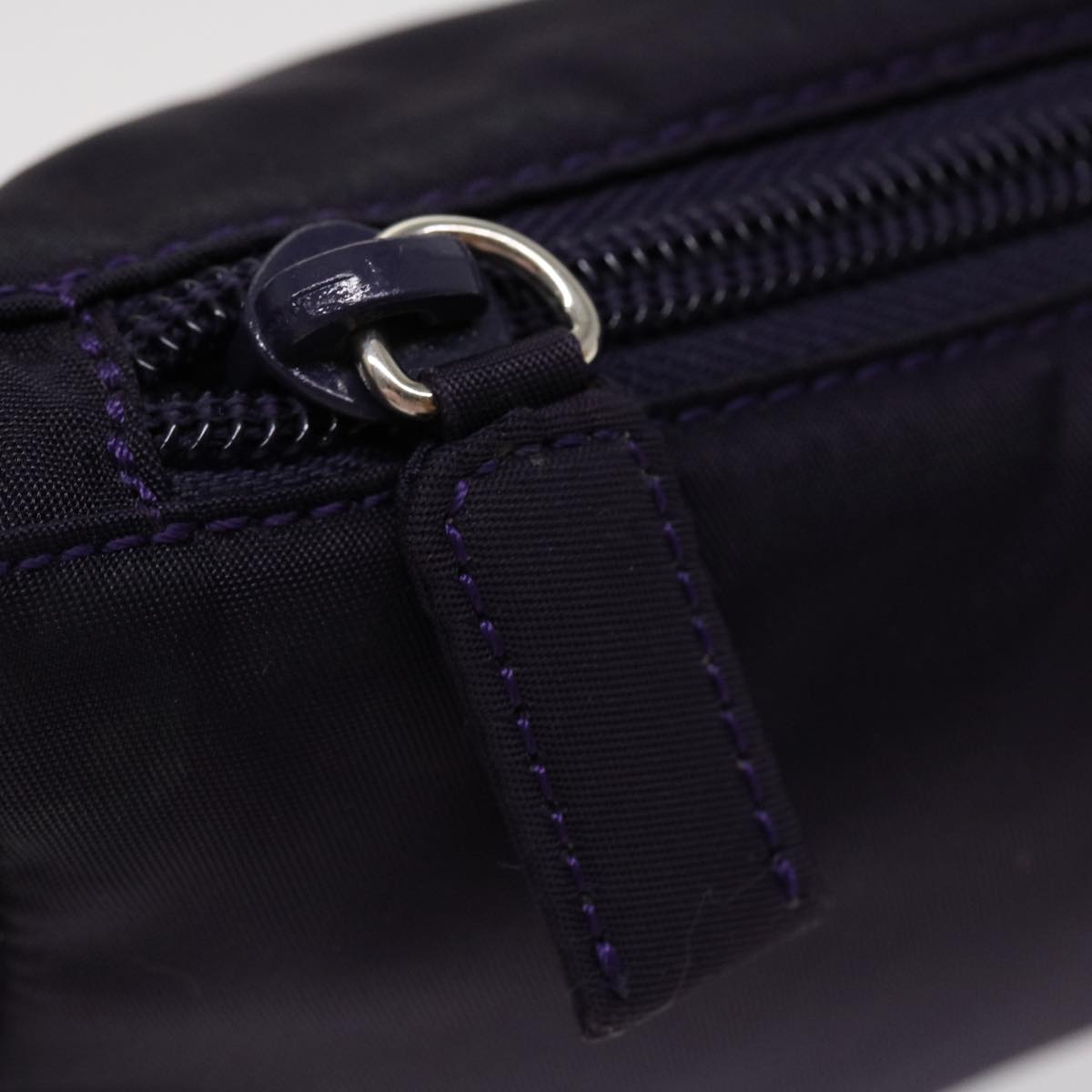 PRADA Accessory Pouch Nylon Purple  yk5948