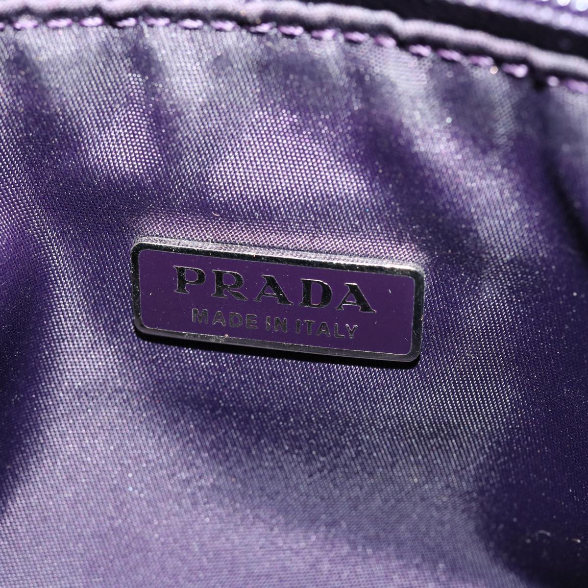 PRADA Accessory Pouch Nylon Purple  yk5948