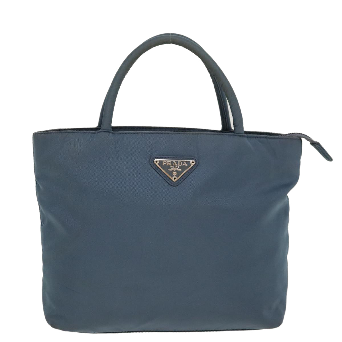 PRADA Hand Bag Nylon Blue  yk6445