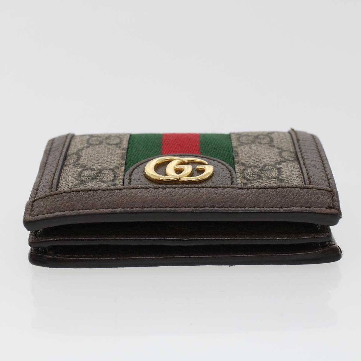 GUCCI GG Canvas Web Sherry Line Ofidia Wallet Beige Red Green 523155  yk7191