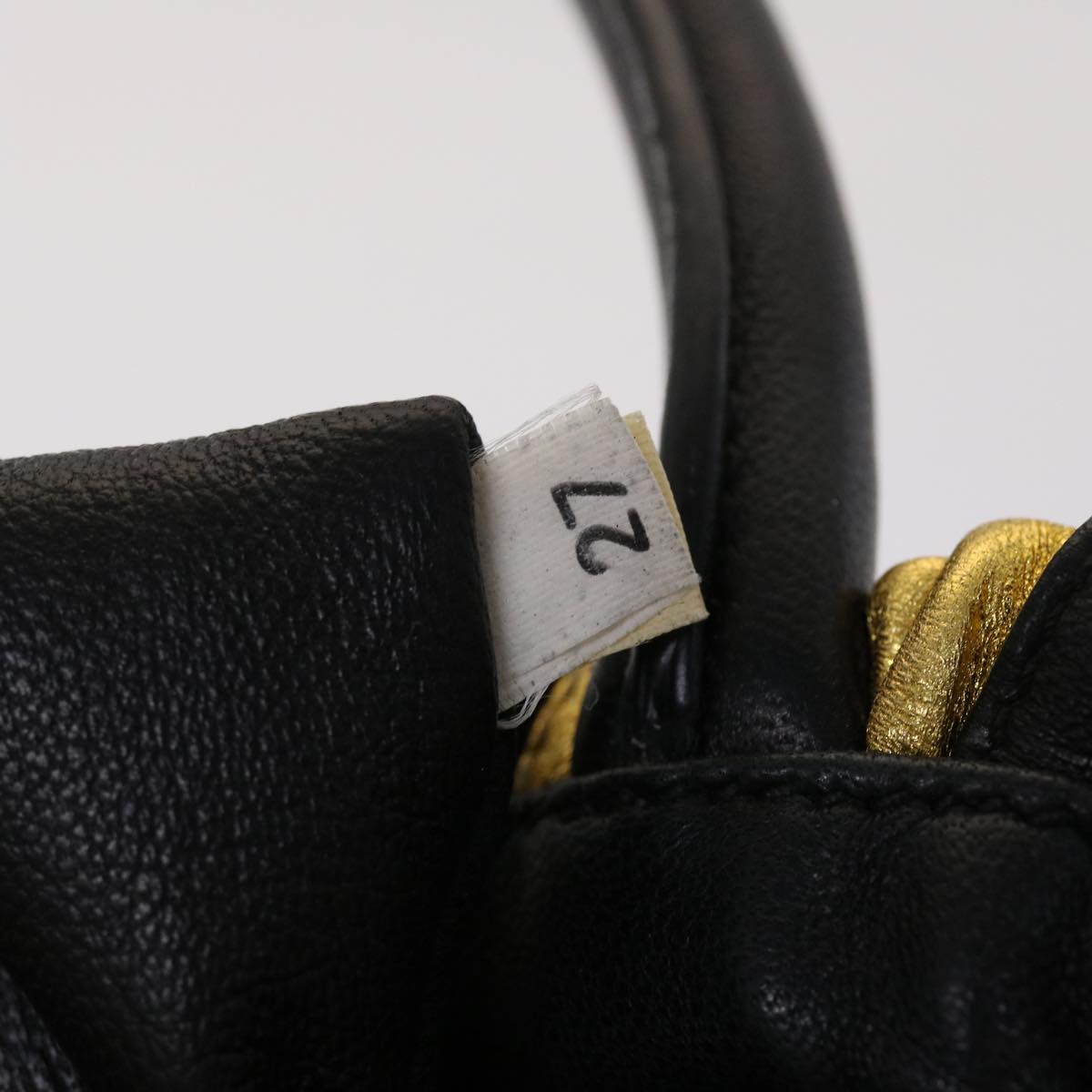 PRADA Hand Bag Nylon 2way Gold Tone  yk7593