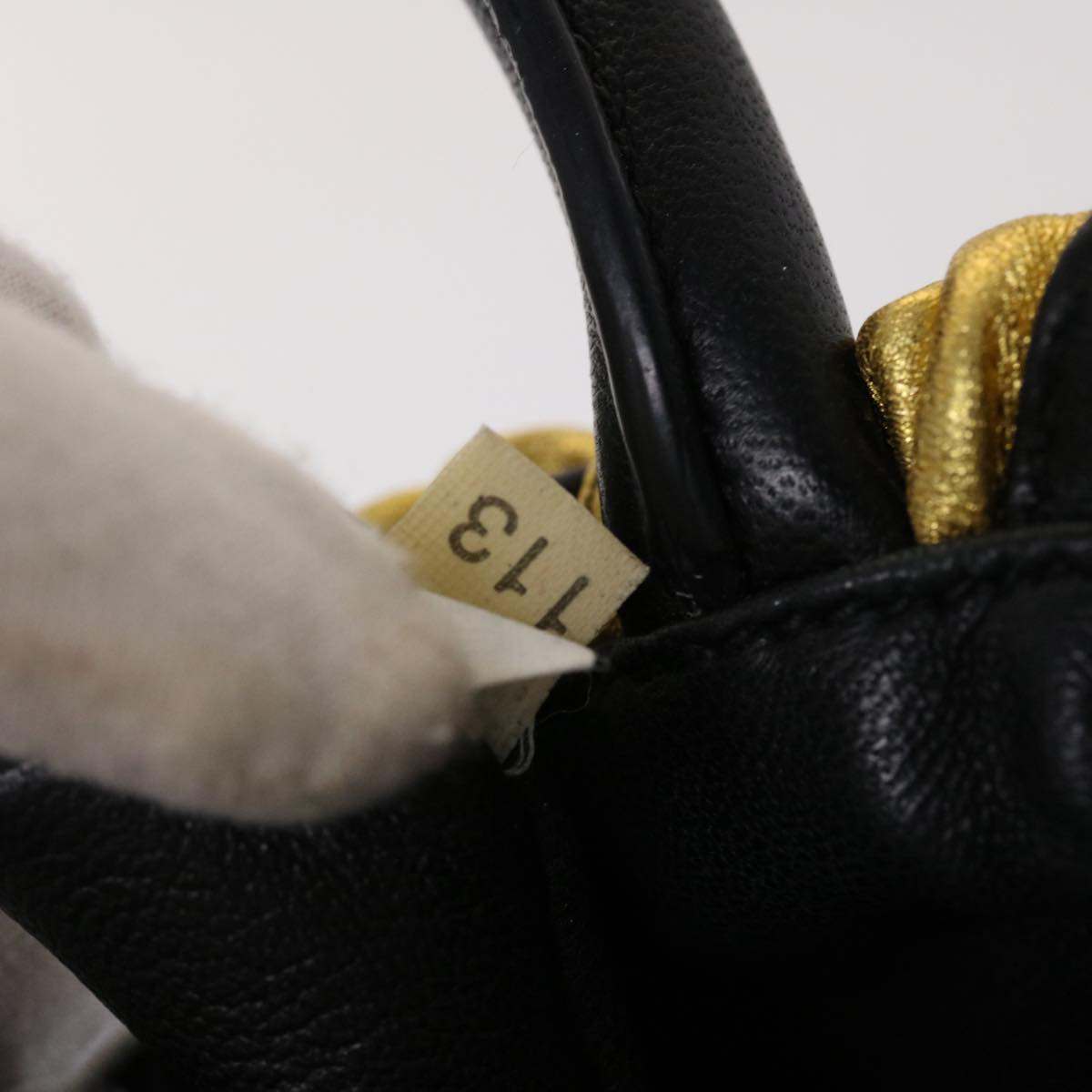 PRADA Hand Bag Nylon 2way Gold Tone  yk7593