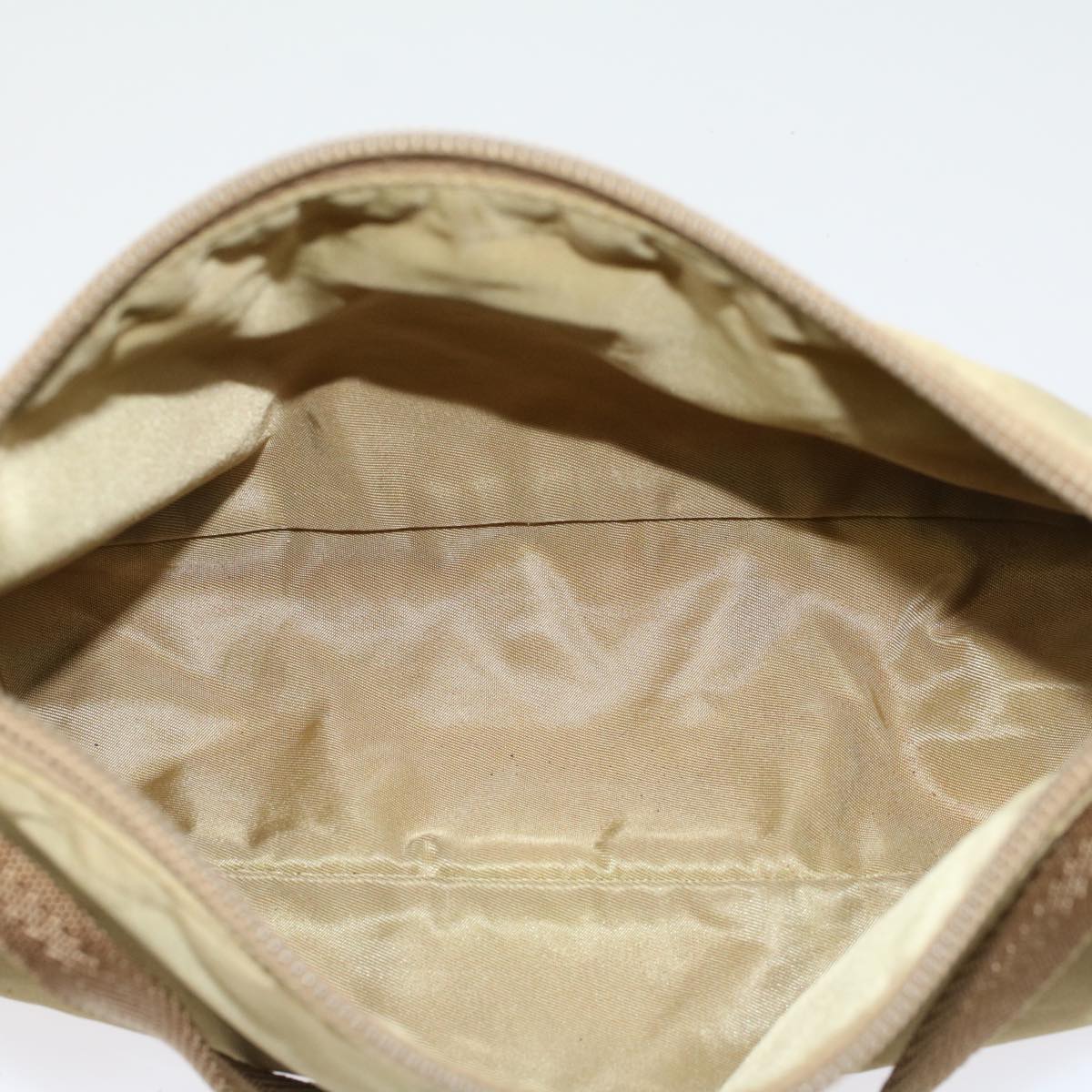 PRADA Accessory Pouch Nylon Beige  yk7985