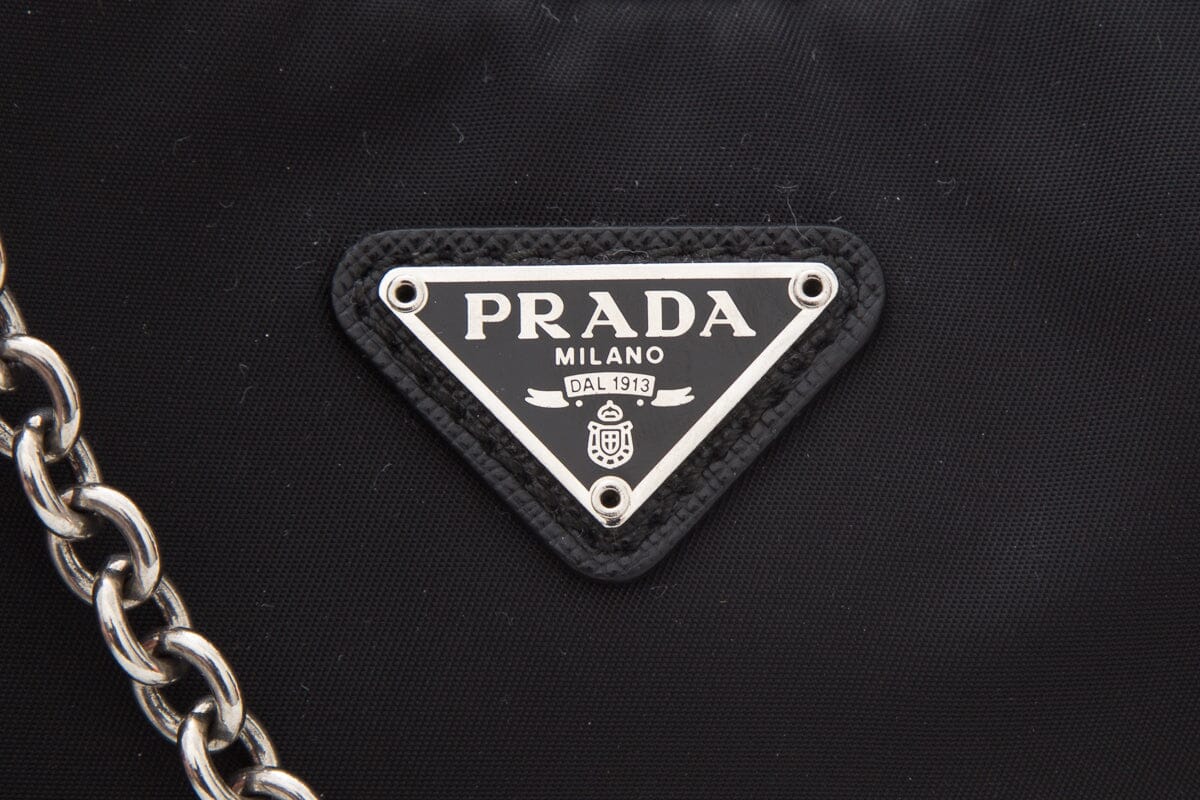 Prada Re-Edition Tessuto 2005 Black Hobo Handbag