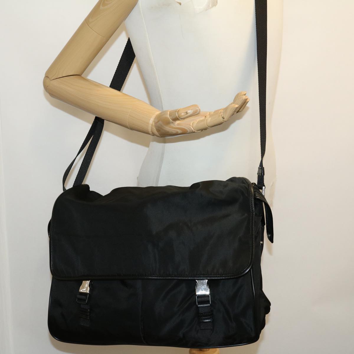 Prada Black Synthetic  shoulder bag