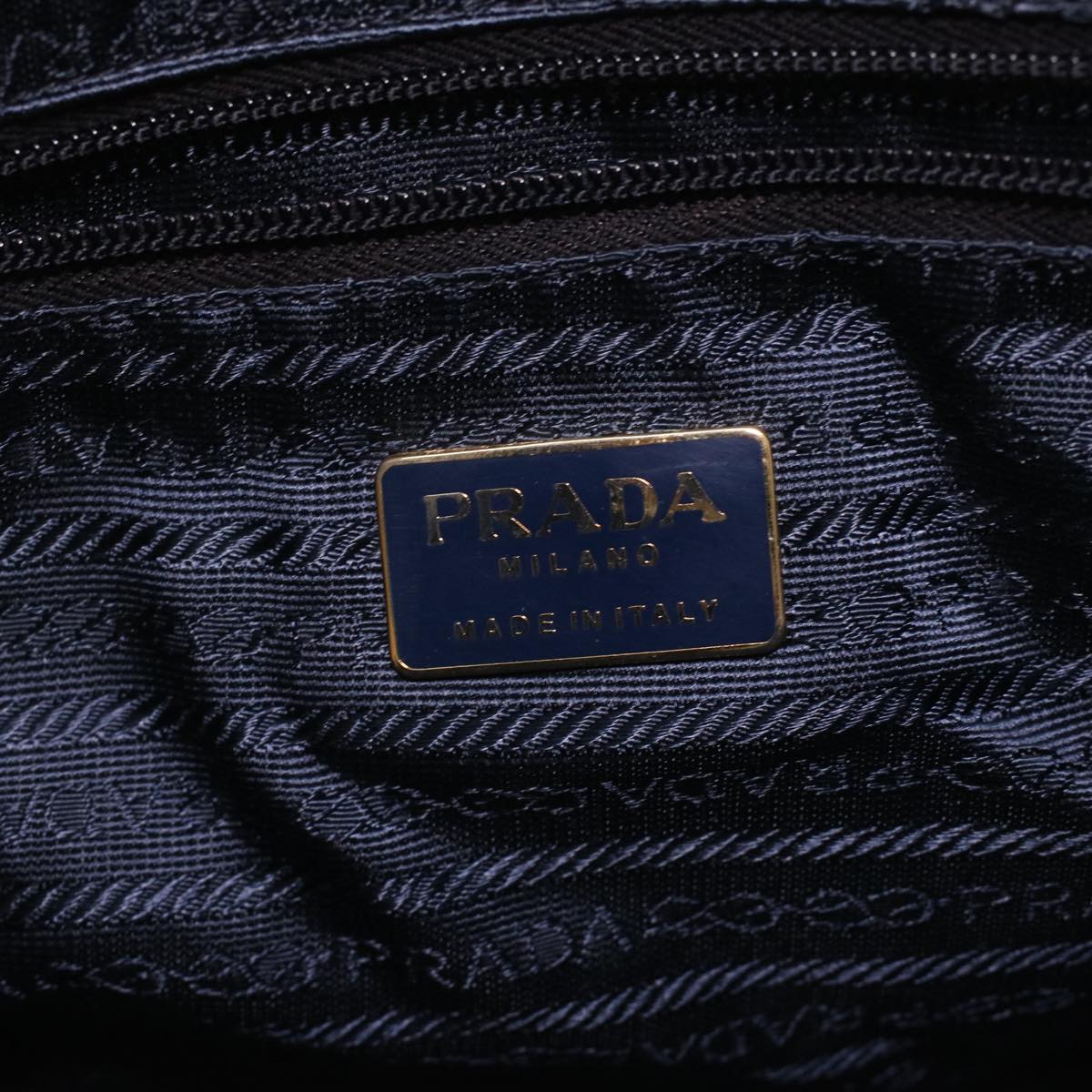 Prada Navy Synthetic  handbag bag