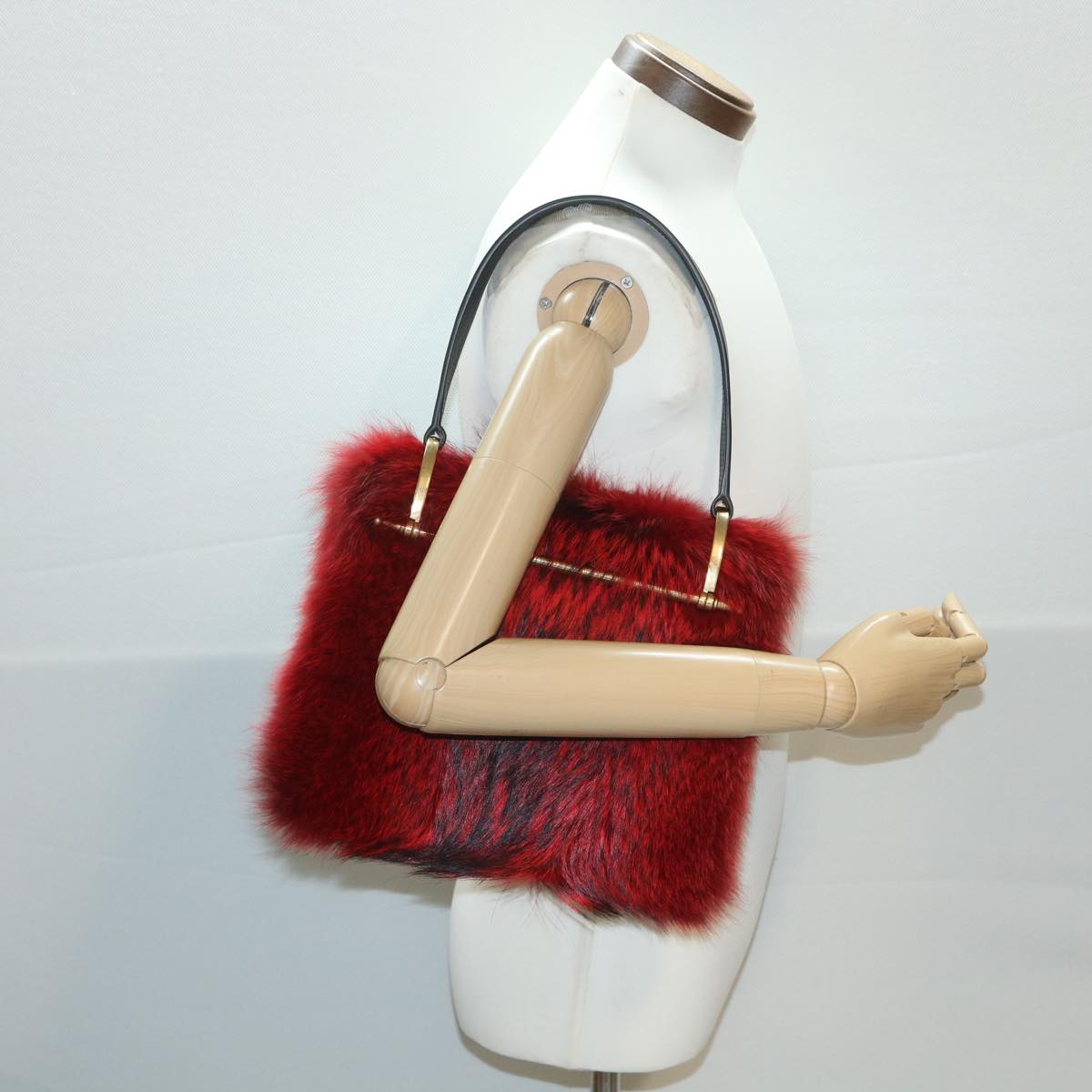 Prada Red Fur  shoulder bag