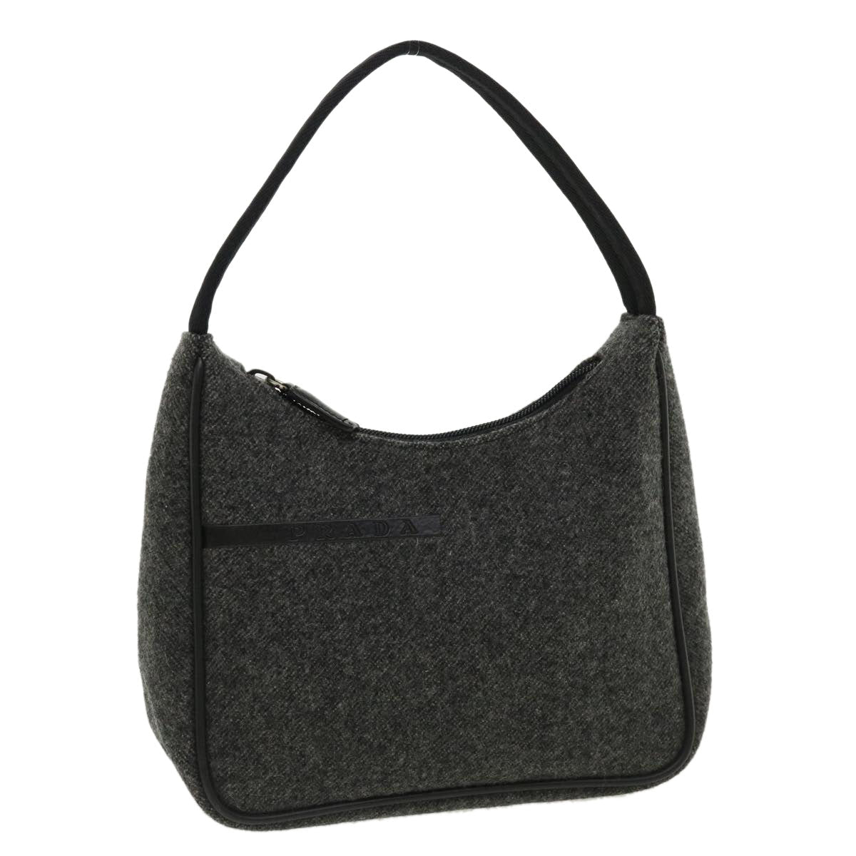 Prada Gray Wool  clutch bag