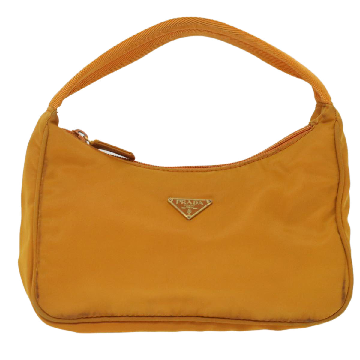 Prada Orange Synthetic -- clutch bag