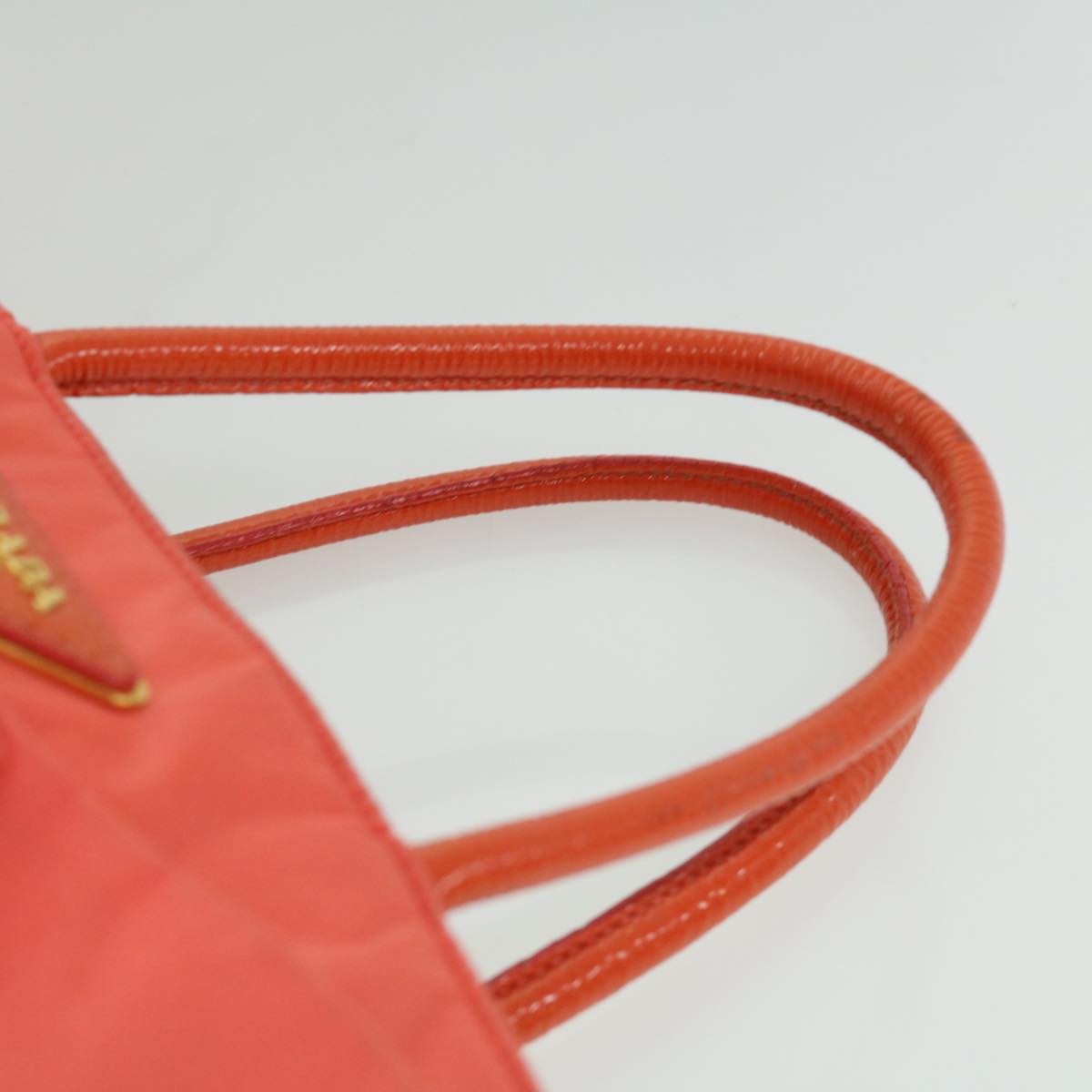 Prada Orange Silk Tessuto handbag bag