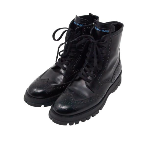 PRADA Brogue Combat Boots