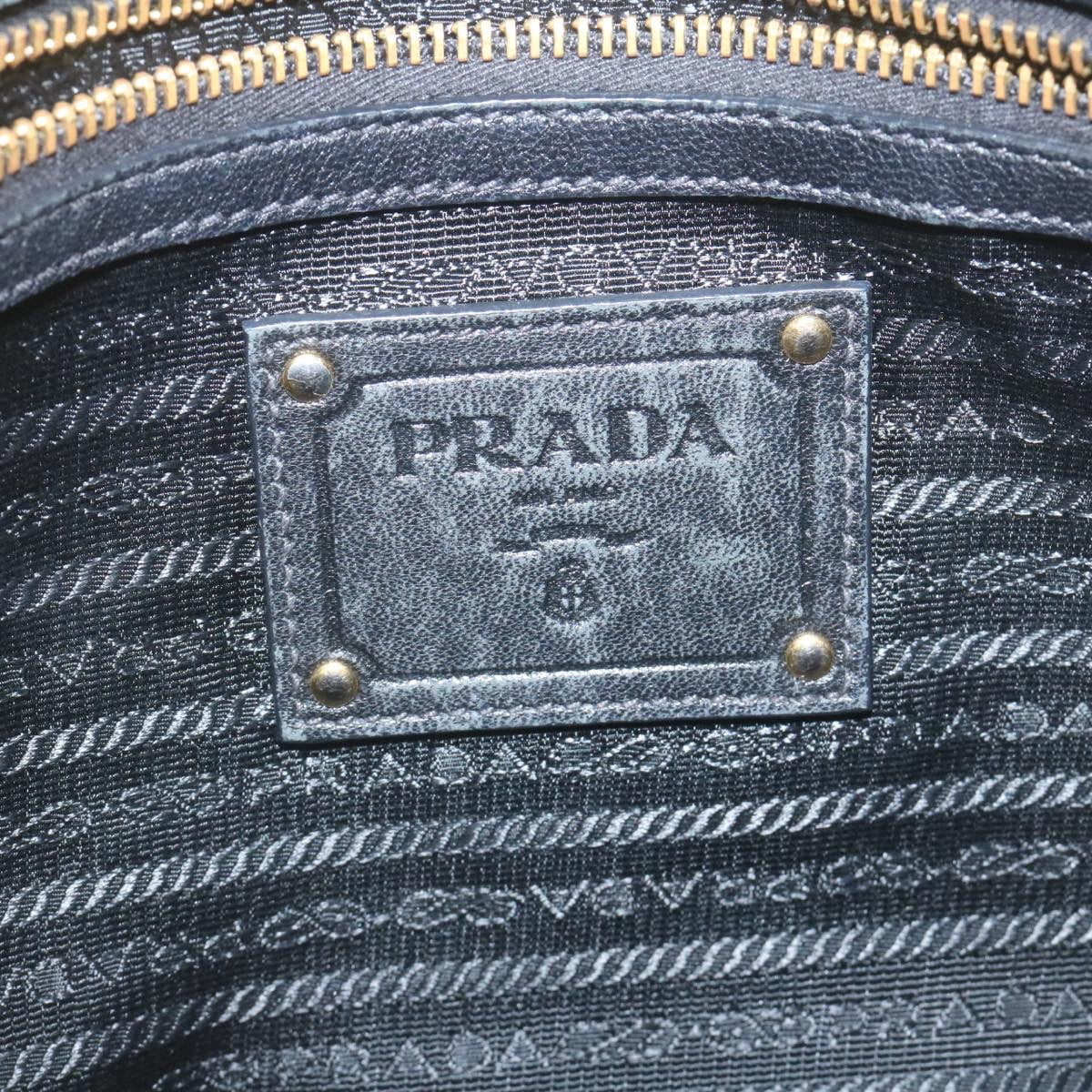 Prada Black Steel  handbag bag