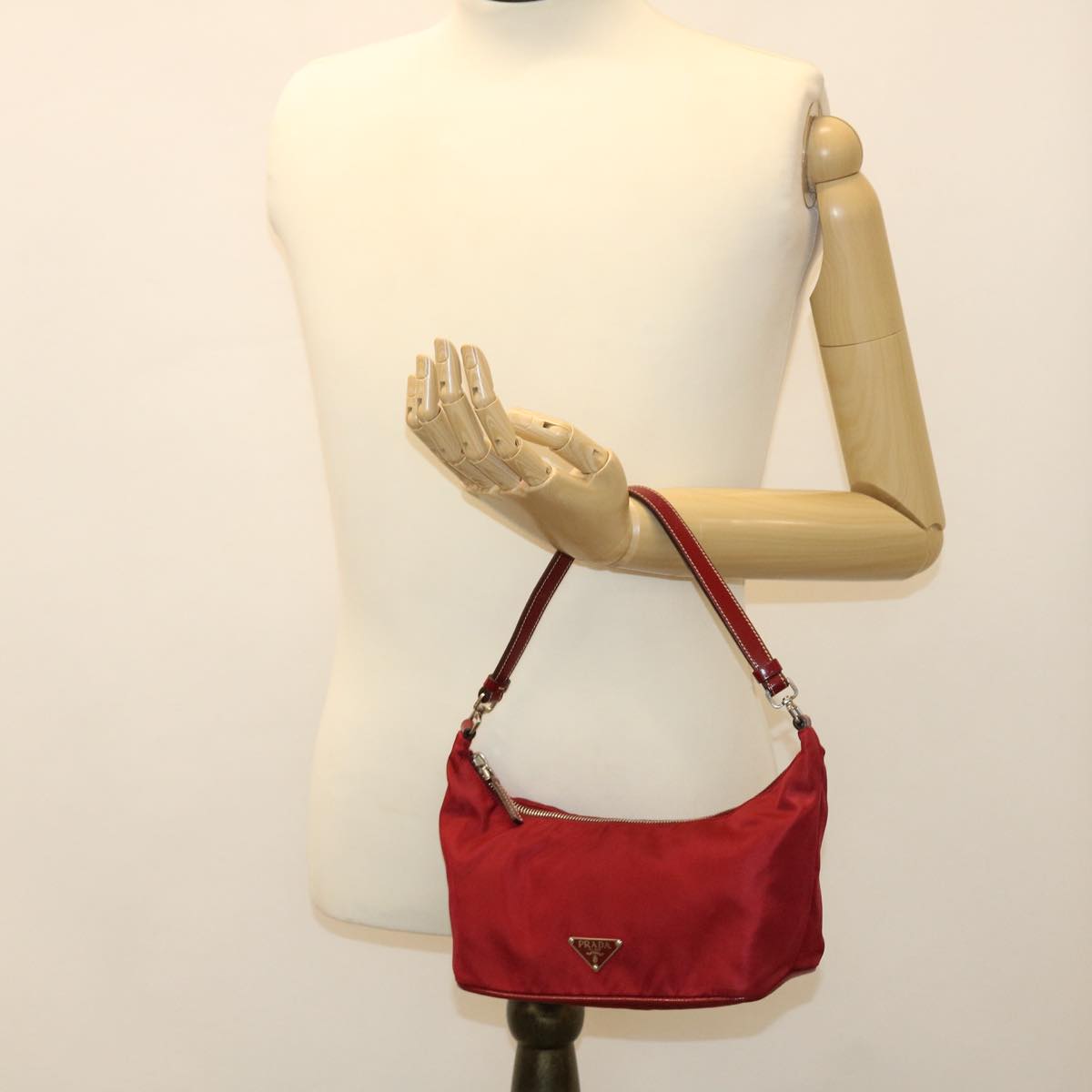 Prada Red Synthetic Tessuto handbag bag