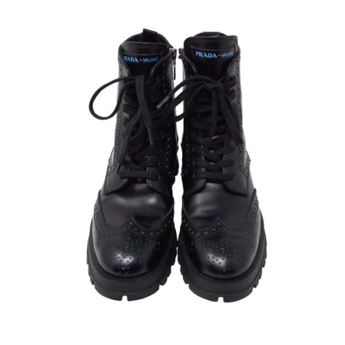 PRADA Brogue Combat Boots