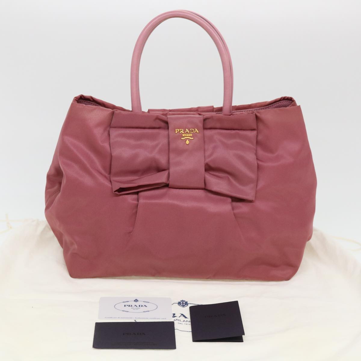 Prada Pink Synthetic Tessuto handbag bag