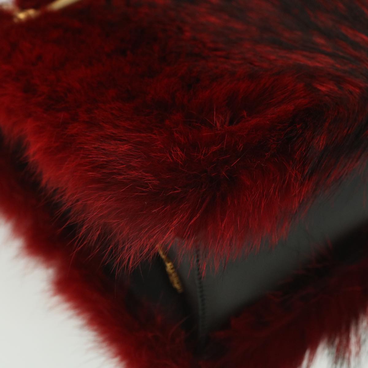 Prada Red Fur  shoulder bag