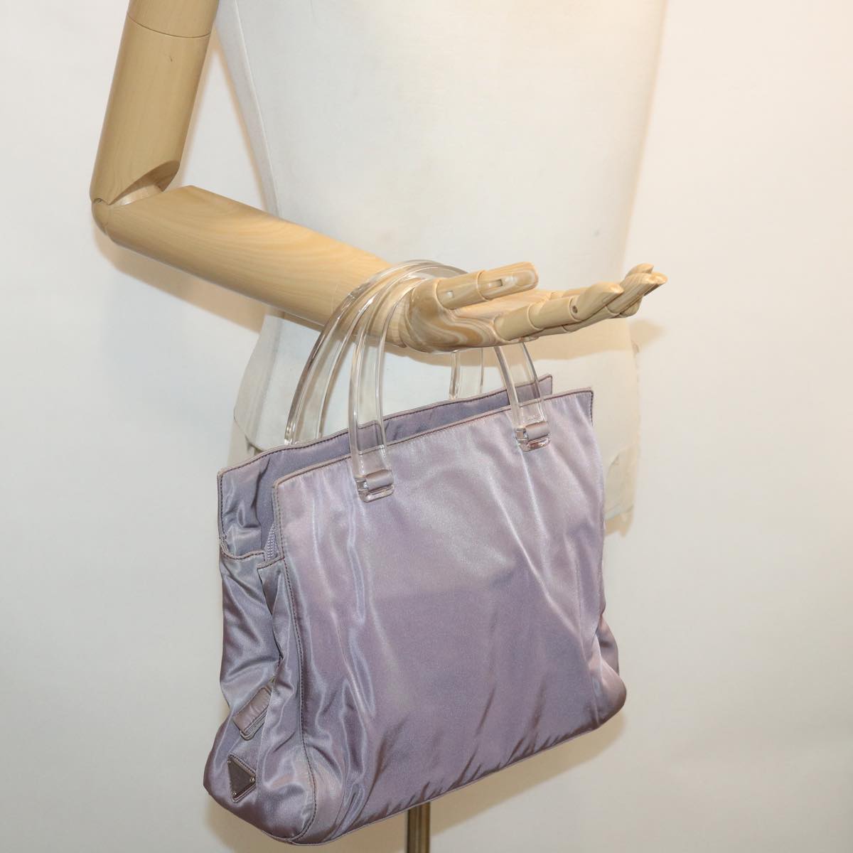 Prada Purple Synthetic  handbag bag