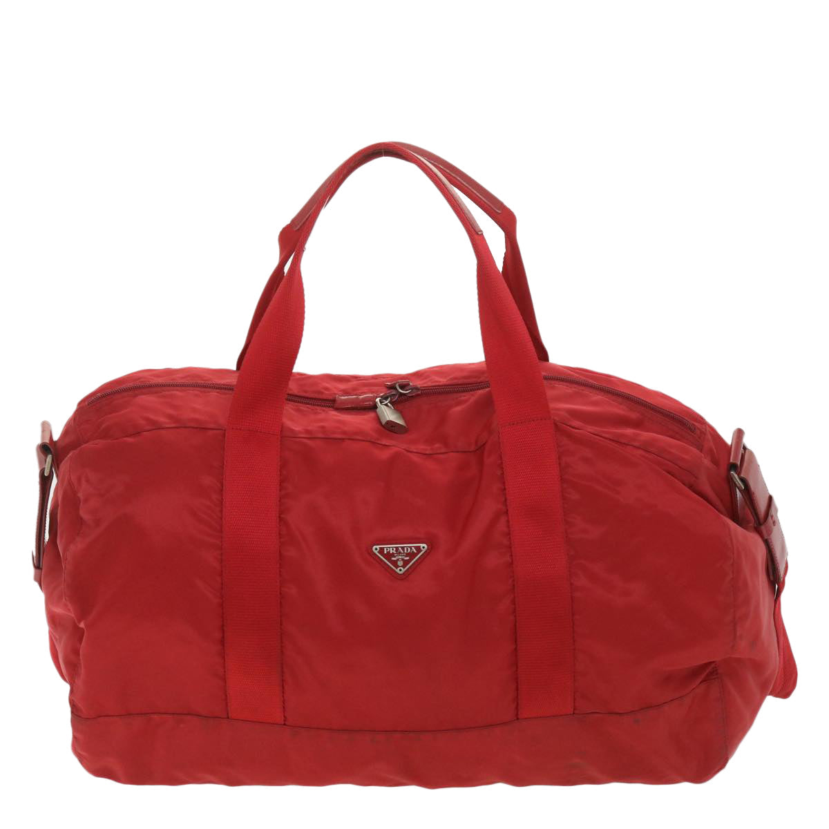 Prada Red Synthetic  travel bag