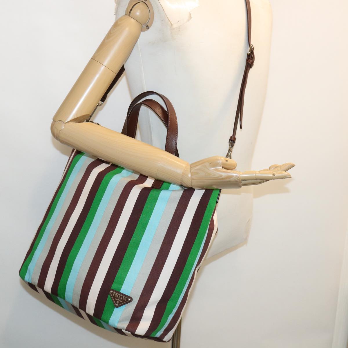 Prada Multicolor Canvas  handbag bag