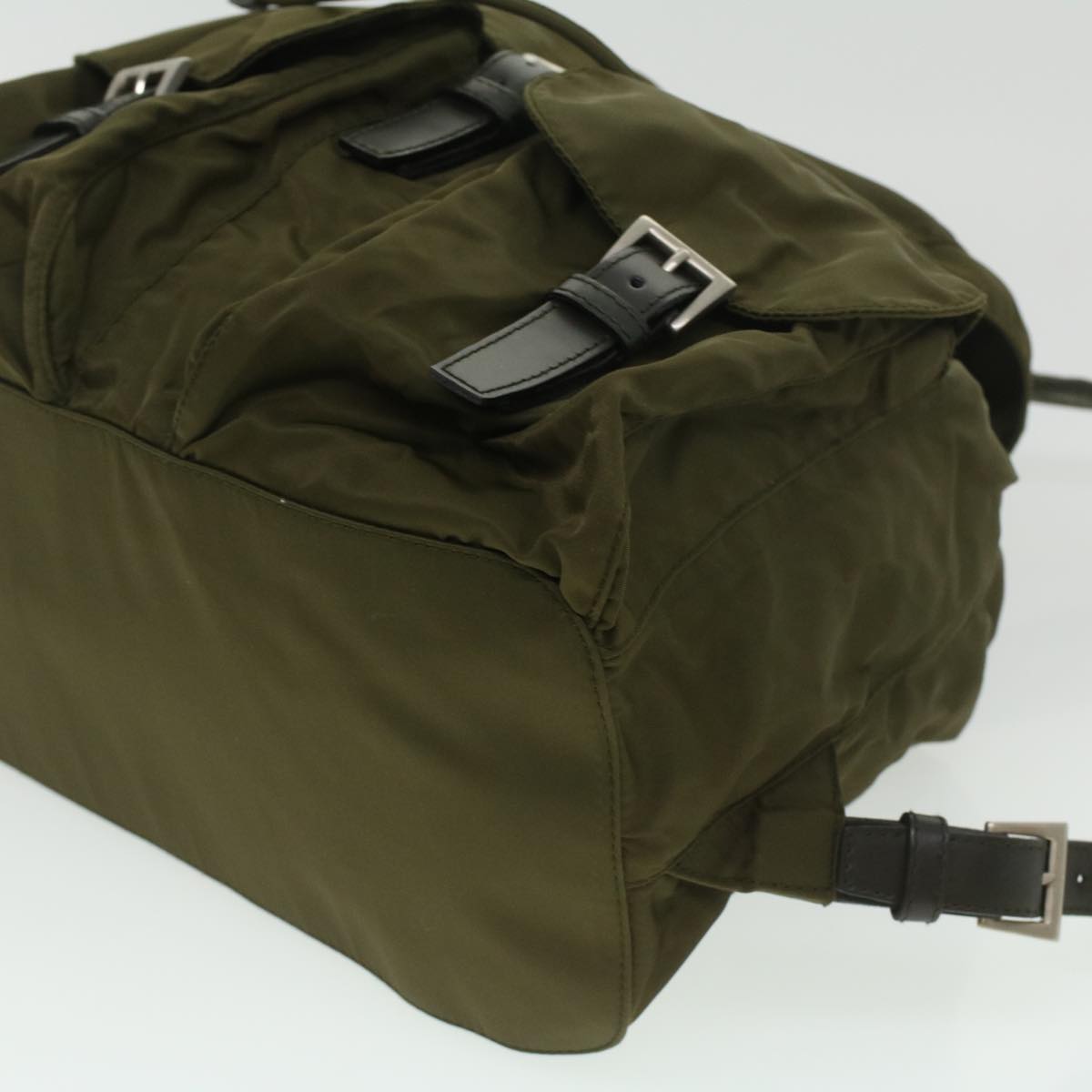 Prada Khaki Synthetic  backpack bag