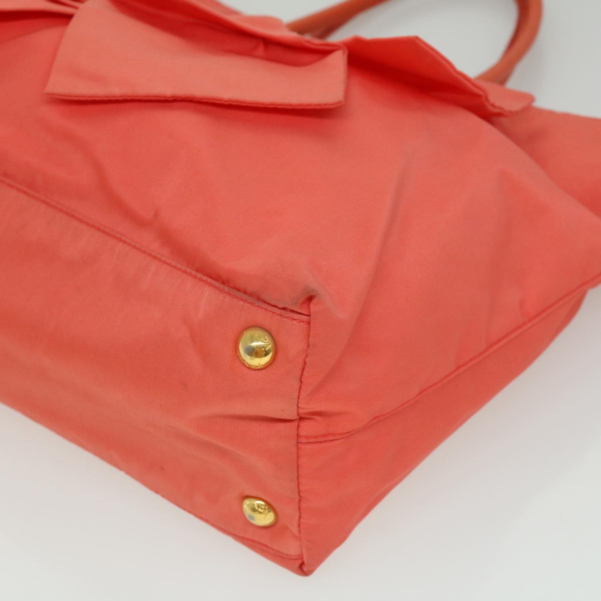 Prada Orange Silk Tessuto handbag bag