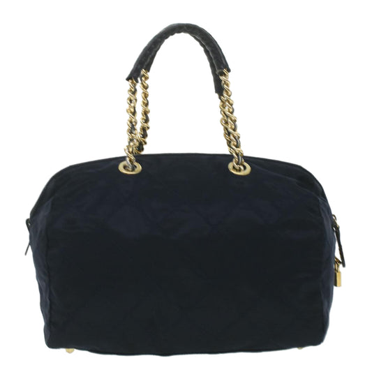 Prada Navy Synthetic  handbag bag