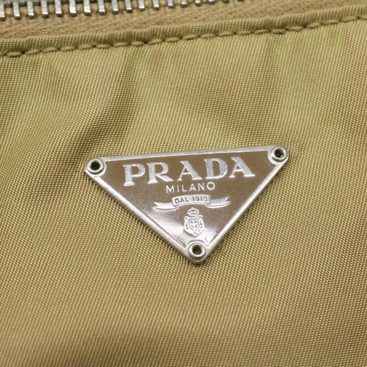 Prada Beige Canvas  handbag bag