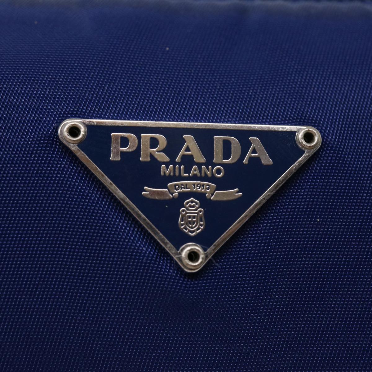 Prada Navy Synthetic  handbag bag