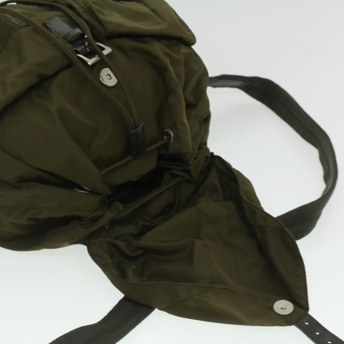 Prada Khaki Synthetic  backpack bag