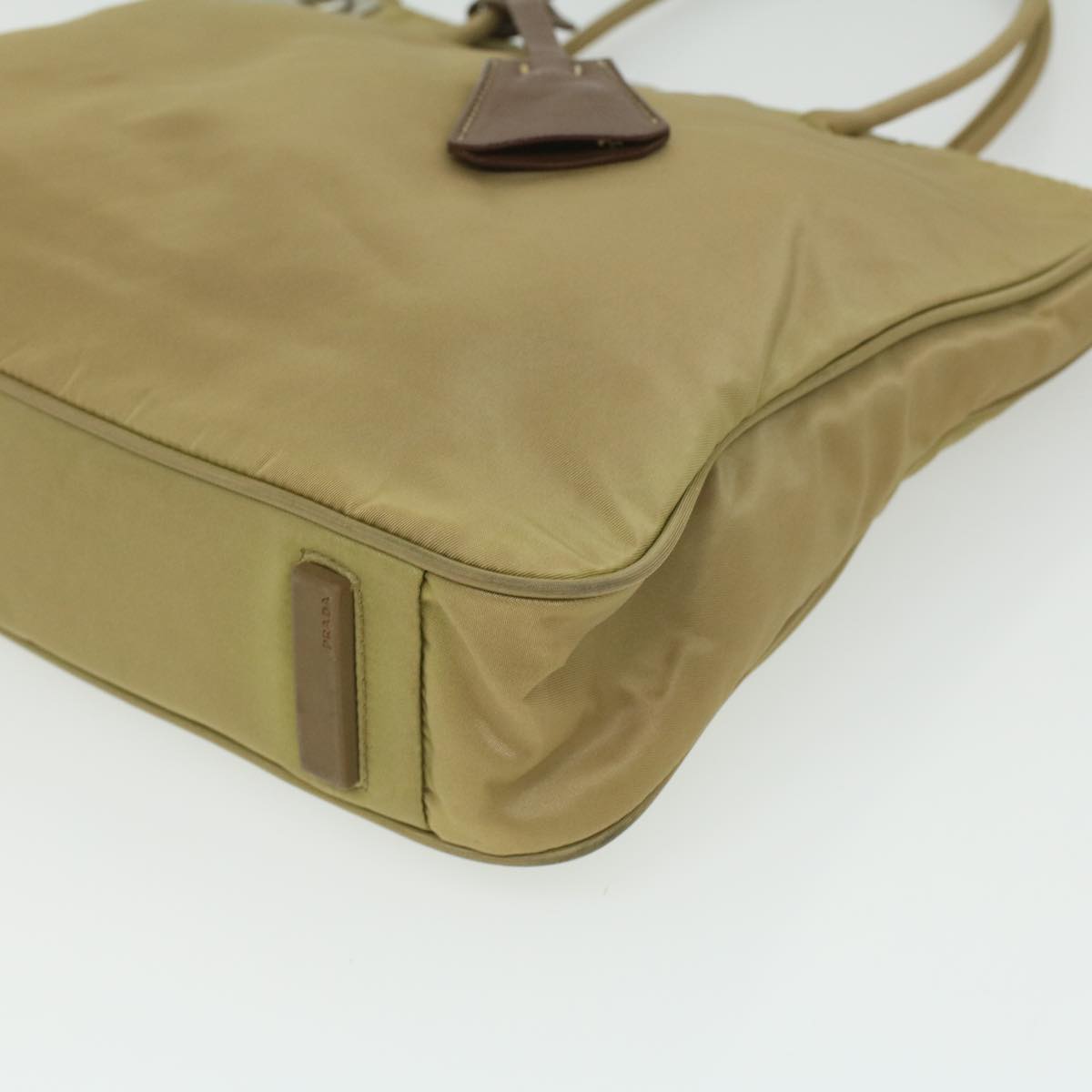 Prada Beige Canvas  handbag bag