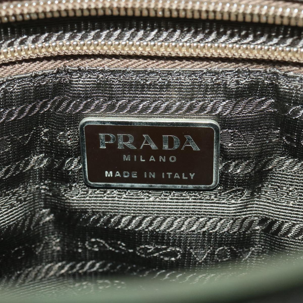 Prada Khaki Synthetic  tote bag