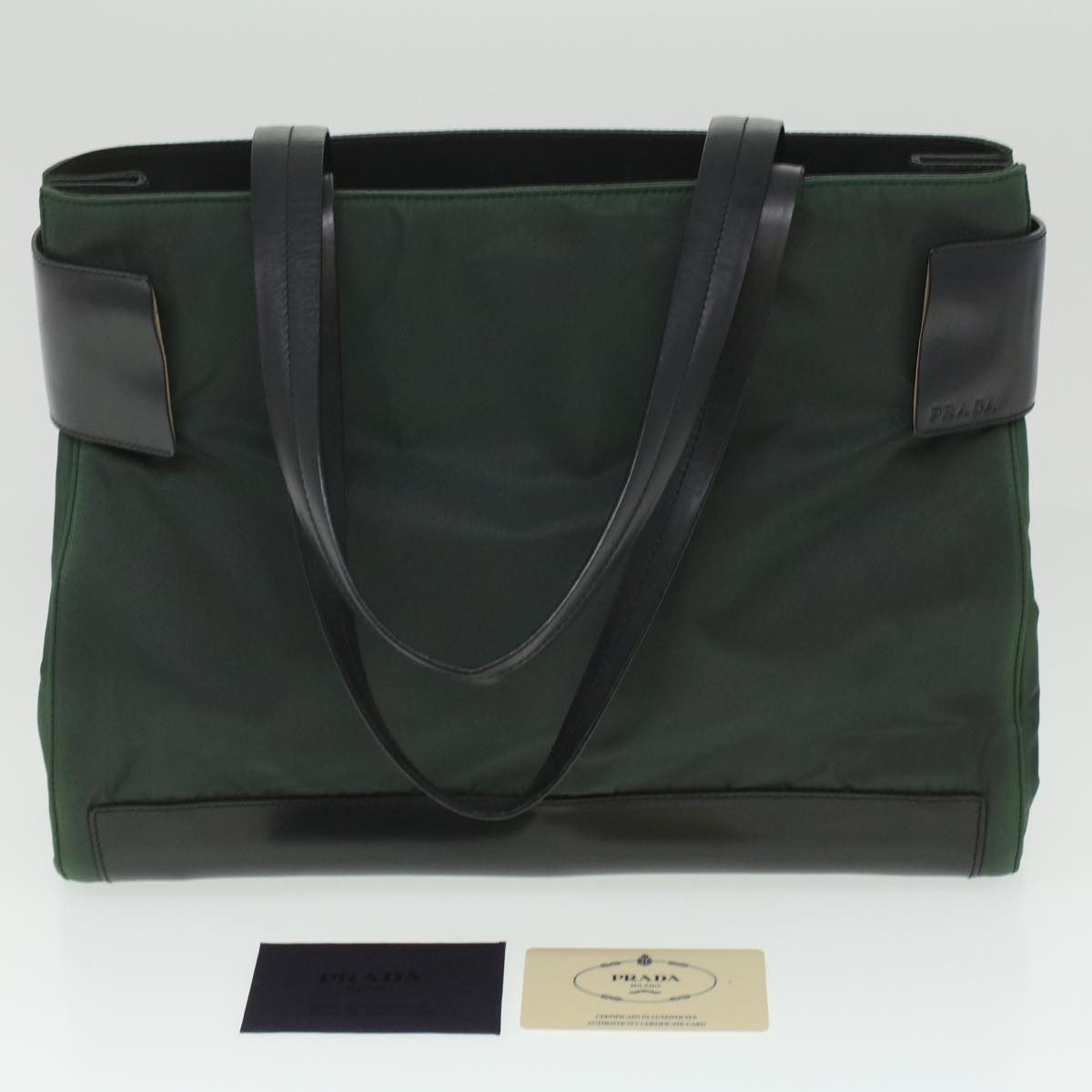 Prada Green Synthetic  tote bag