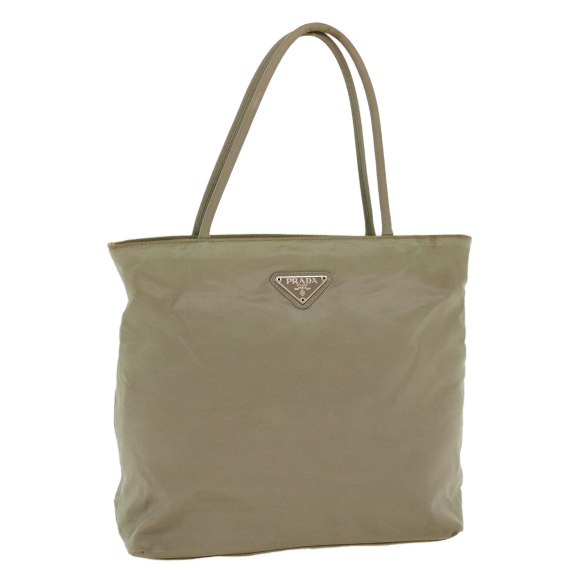 Prada Khaki Synthetic Tessuto handbag bag